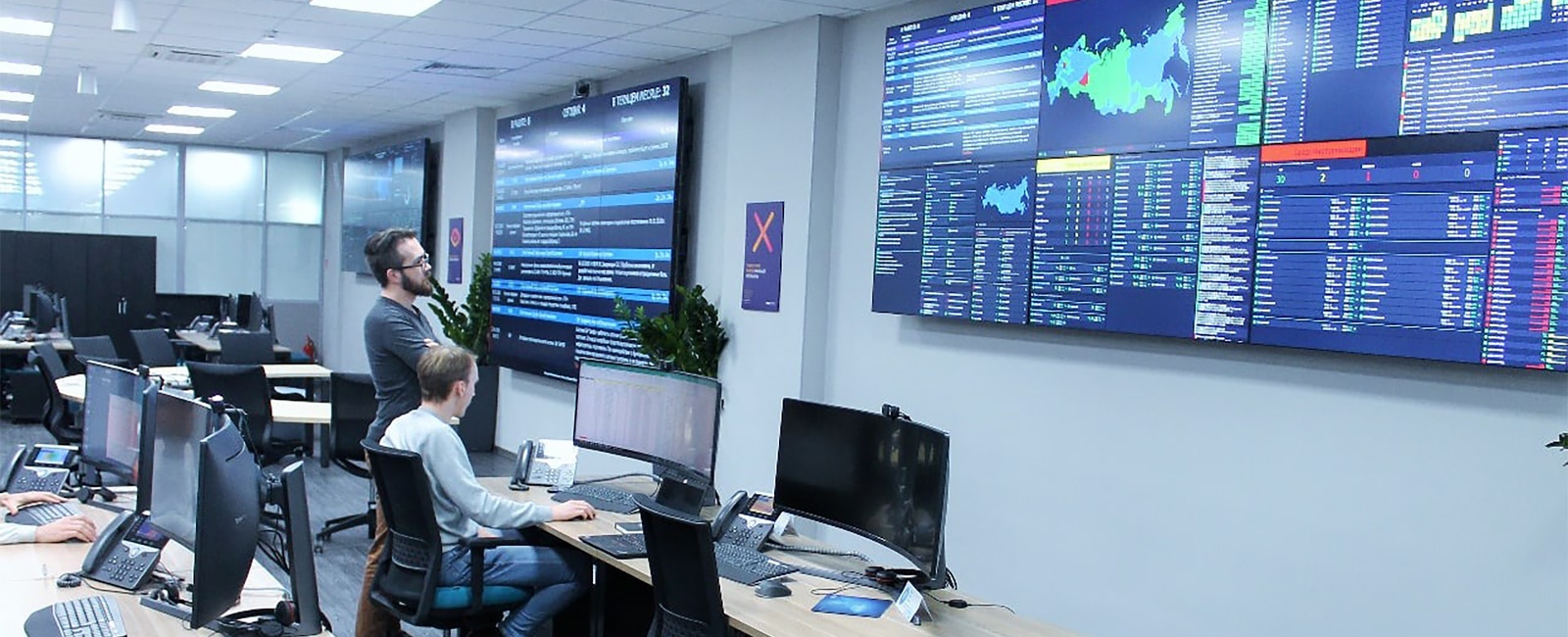 Ситуационный центр ИТ-кластера компании «Газпром нефть»