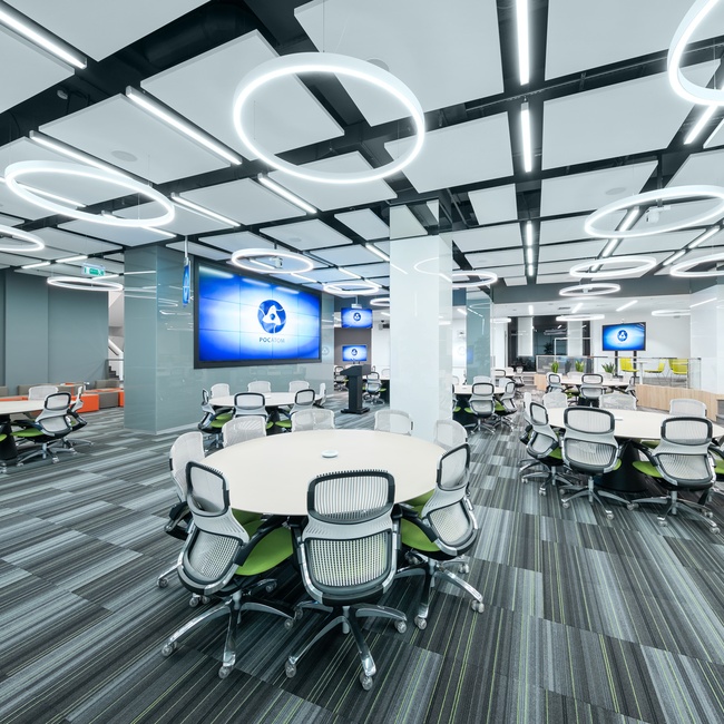 Conference hall design at the headquarters of the Engineering Division of ROSATOM